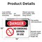 Signmission No Smoking Oxygen In Use Danger Sign, Aluminum, 14in W x 10in L, 2PK OS-2PACK-DS-A-1014-L-1487 - alternate 9